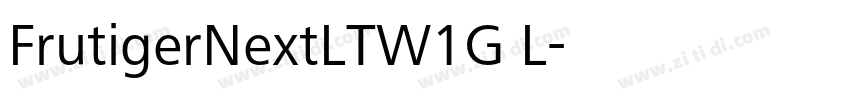 FrutigerNextLTW1G L字体转换